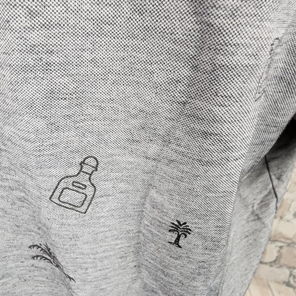 Travis Mathew Ice Breaker Performance Pique Polo Shirt Heather Gray Size - Picture 8 of 15